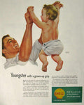 Boys Wrestling Shell Vintage Retro Advert Ads A4 Photo Print