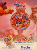 Brachs Candy Jar Vintage Retro Advert Ads A4 Photo Print