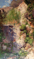 Bracht Eugen Felix Prosper A Sunlit Gorge Palestina Art A4 Photo Print