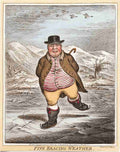 Bracingweather 1808 Cartoon Joke 001 Vintage A4 Photo Print