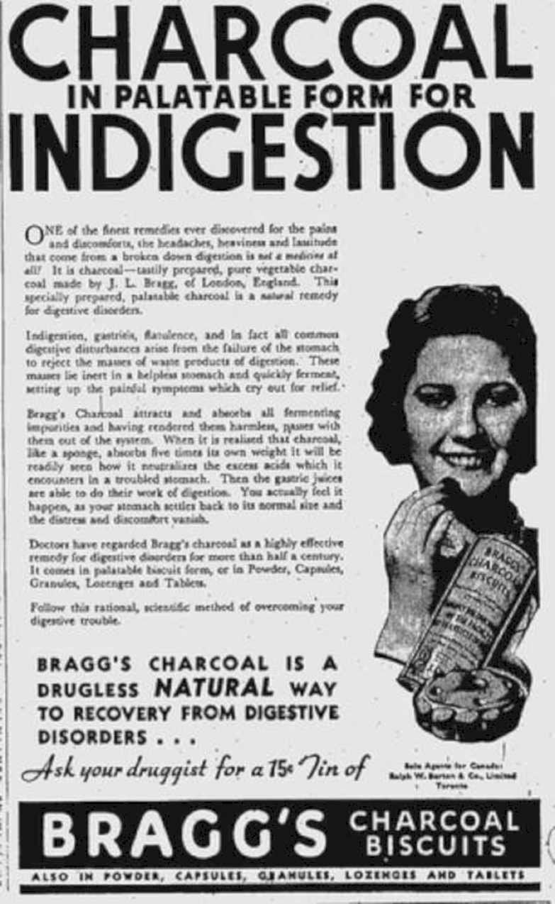 Bragg Charcoal Digest Vintage Retro Advert Ads A4 Photo Print