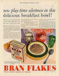 Bran Flakes Breakfast Vintage Retro Advert Ads A4 Photo Print