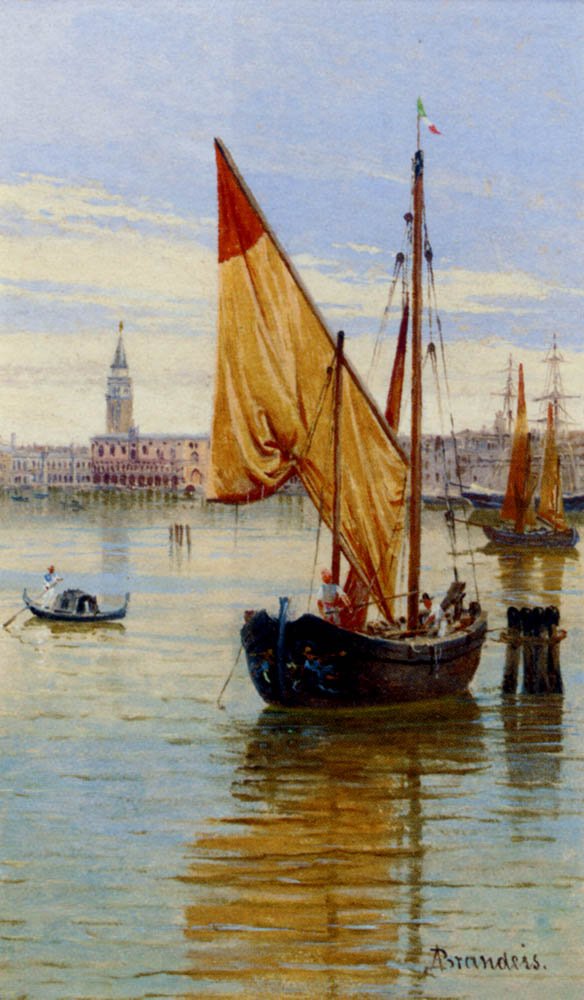 Brandeis Antonietta Barca Da Pesca Venezia Art A4 Photo Print