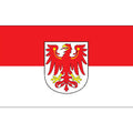 Brandenburg Flag N1186 A4 Photo Print