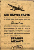 Braniff Airways Flight Vintage Retro Advert Ads A4 Photo Print