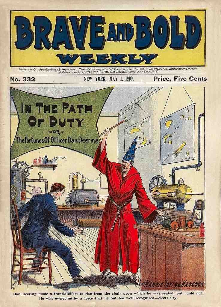 Brave Bold Magic Magician Vintage A4 Photo Print