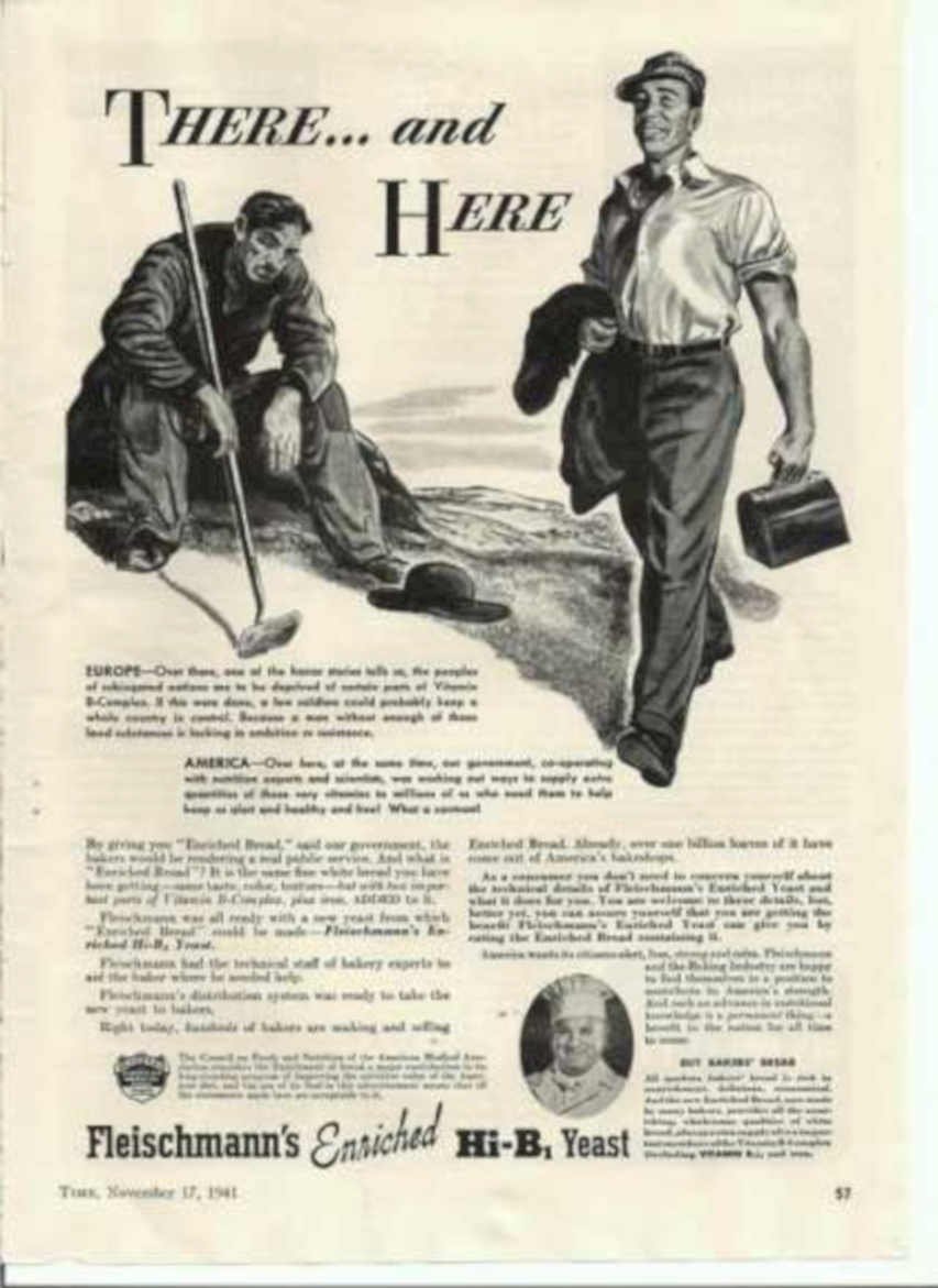 Bread Advertisement 1941 Vintage Retro Advert Ads A4 Photo Print