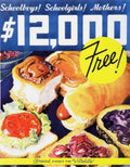 Breakfast Flyer School Vintage Retro Advert Ads A4 Photo Print