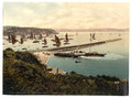 Breakwater Brixham Vintage A4 Photo Print