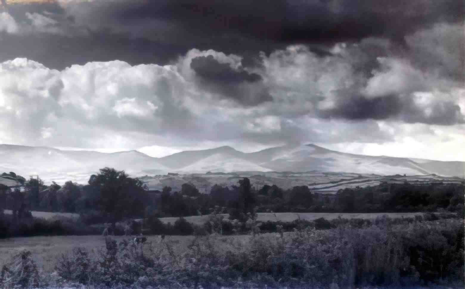 Breconshire Brecon Beacons Picture Vintage A4 Photo Print
