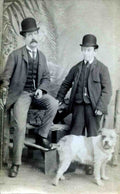 Breconshire Builth Wells Albert Jones on the left he had been a drummer in the Vintage A4 Photo Print