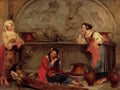 Bree Philippe Jacques van Oriental Beauties By A Fountain Art A4 Photo Print