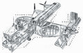 Breguet Br 4901 cutaway A4 Photo Print