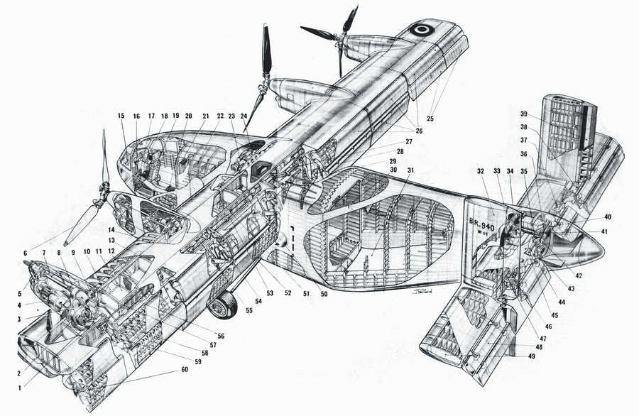 Breguet Br 4901 cutaway A4 Photo Print