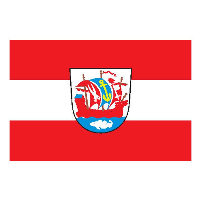 Bremerhafen City Flag N5132 A4 Photo Print