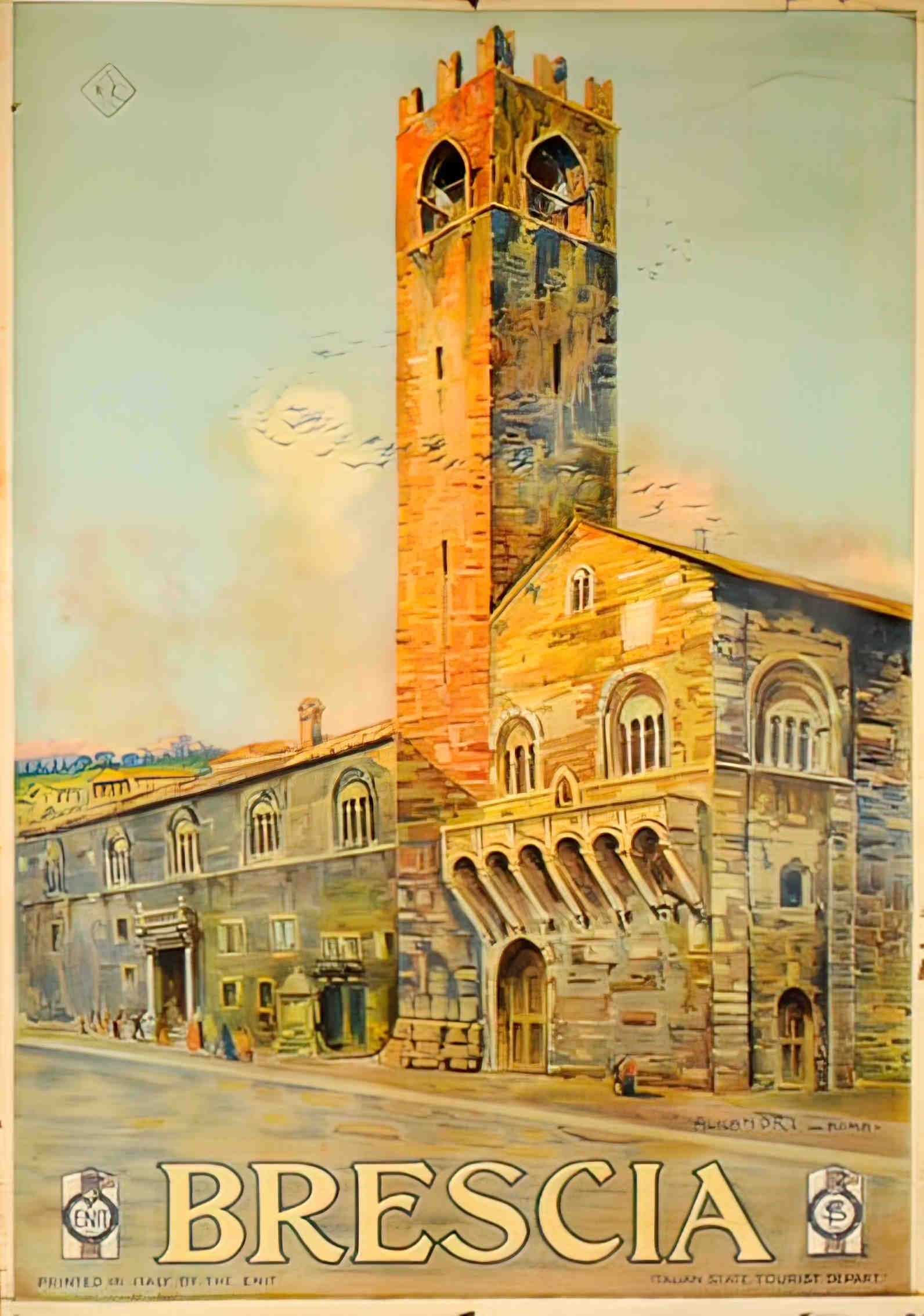 Brescia Advert A4 Photo Print
