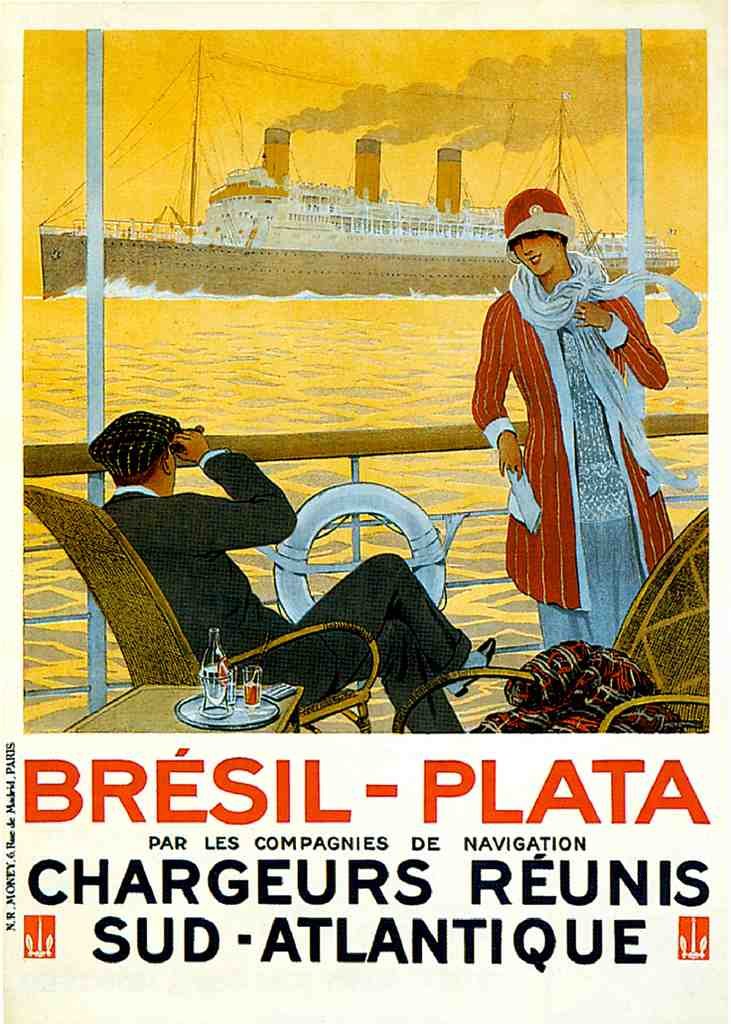 Bresil Vintage A4 Photo Print