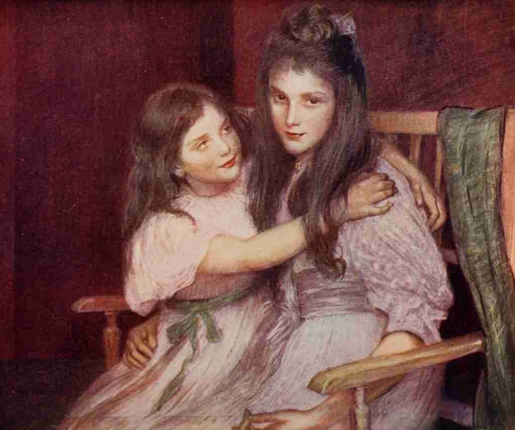 Breslau Louise 1856 1927 Appletons Booklovers Mag 1904 The Sisters A4 Photo Print