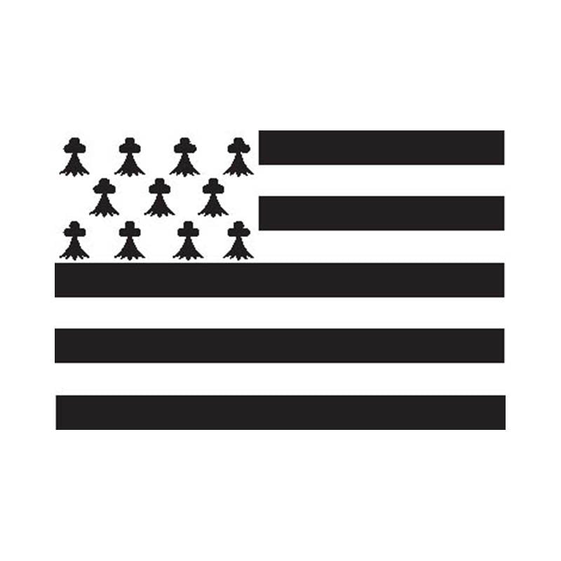 Bretagne Reg Flag N3148 A4 Photo Print