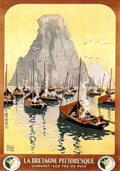 Bretagne Tas De Vintage Retro Advert Ads A4 Photo Print
