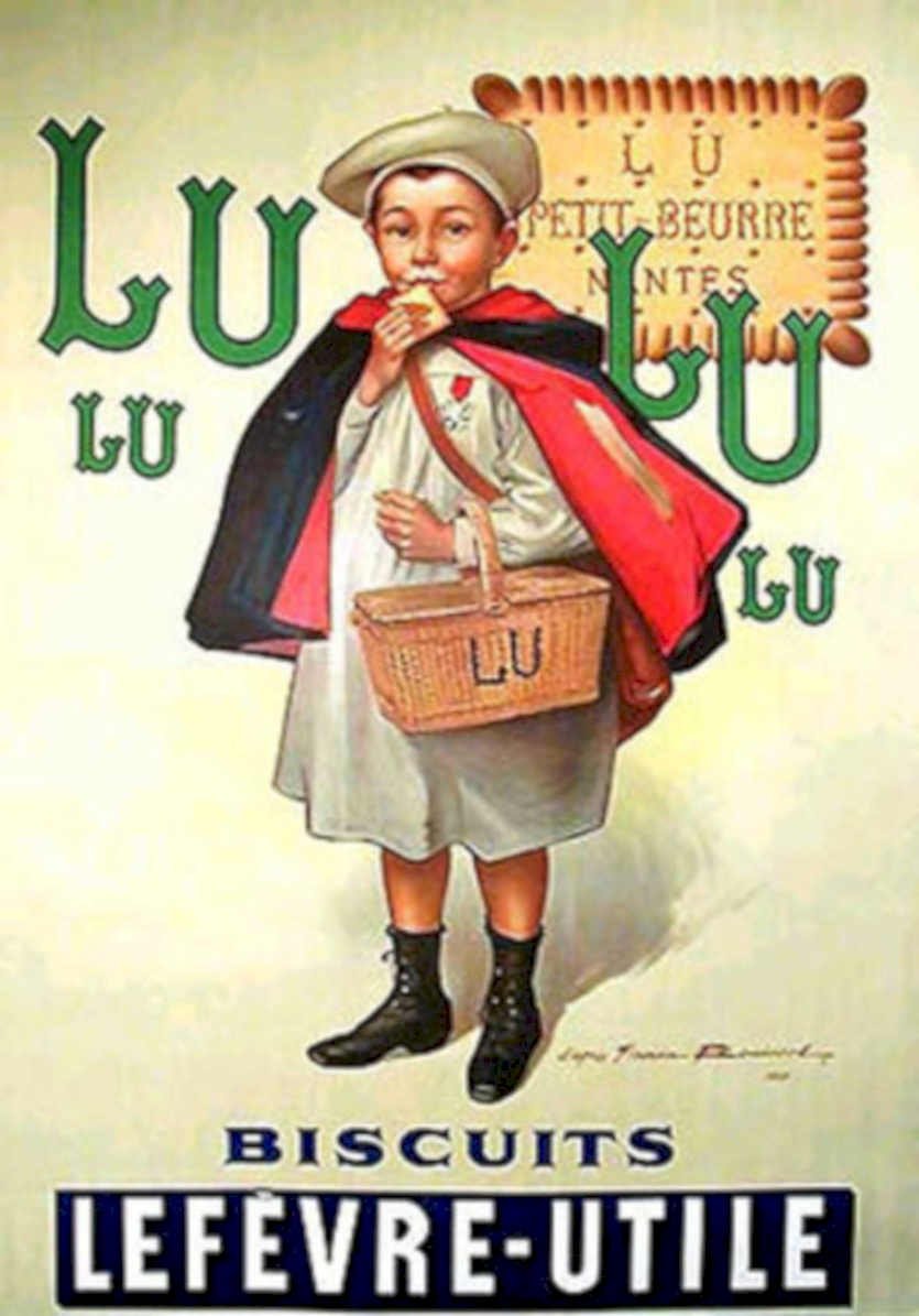 Breton Biscuits Lefevre Vintage Retro Advert Poster A4 Photo Print