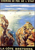 Breton Coast Railways Vintage Retro Advert Ads A4 Photo Print
