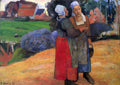 Breton Famers Gauguin A4 Photo Print