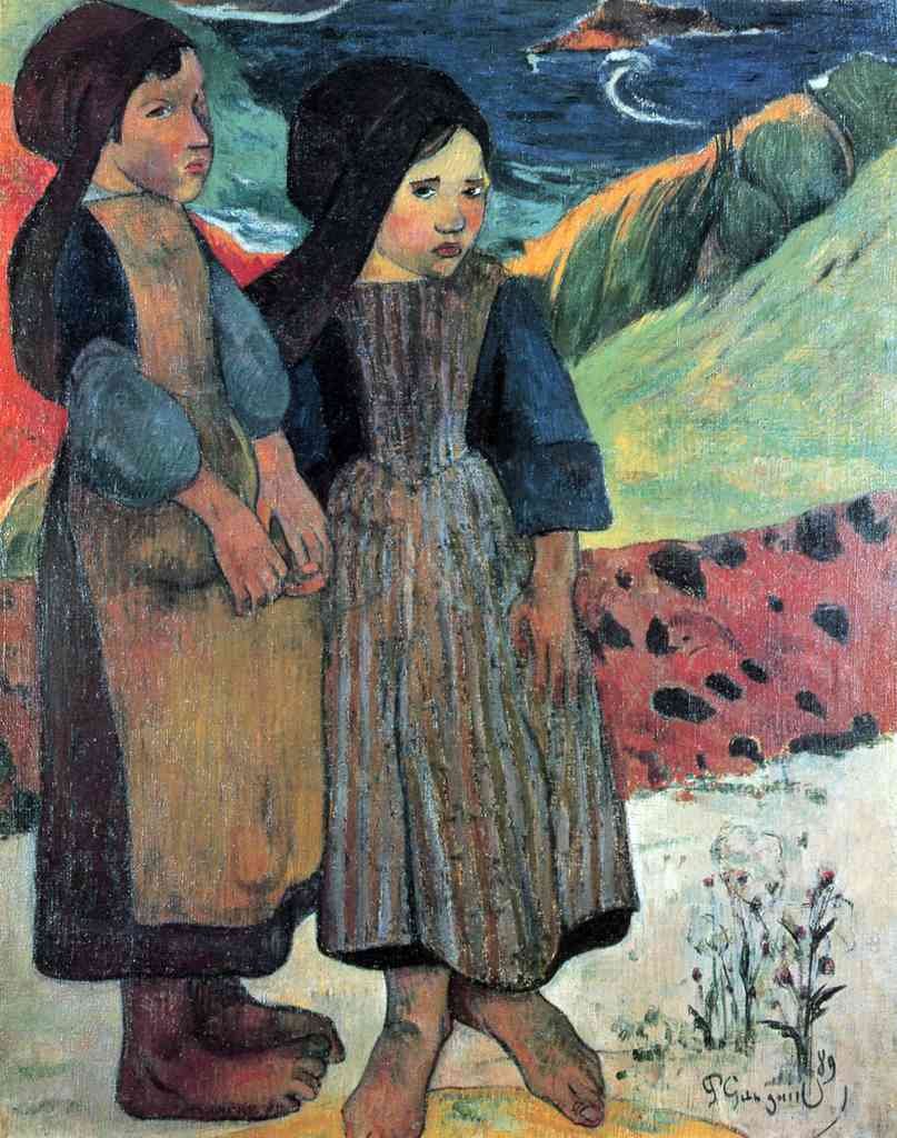 Breton Near Sea Gauguin A4 Photo Print