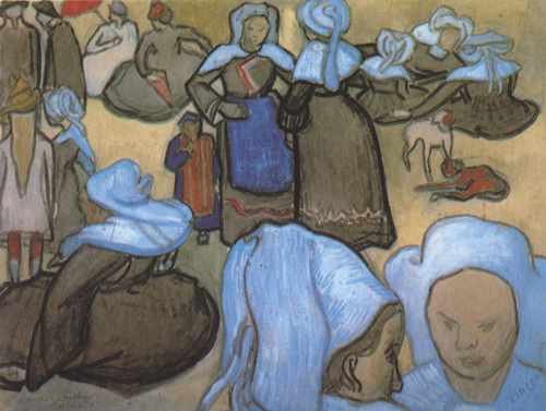 Breton Women By Emile Bernard 5 Arles 1888 A4 Photo Print