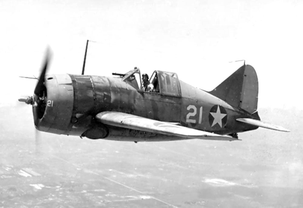 Brewster F2a Buffalo Fighter United States 2 Military A4 Photo Print