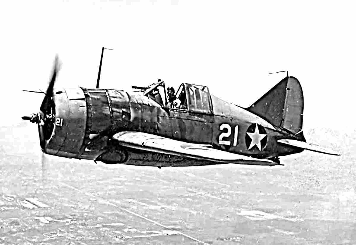 Brewster F2a Buffalo Fighter United States 2 (2) Military A4 Photo Print