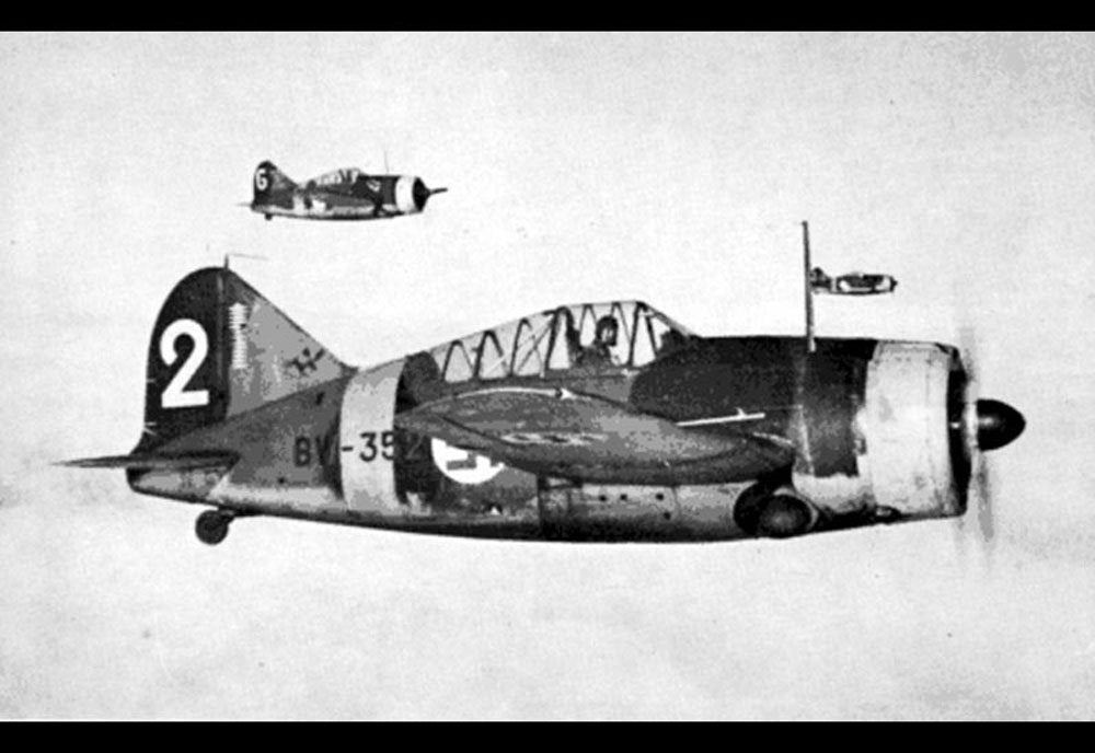 Brewster F2a Buffalo Fighter United States 4 Military A4 Photo Print
