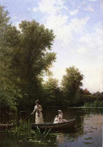 Bricher Alfred Thompson Boating In The Afternoon A4 Photo Print