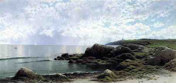 Bricher Alfred Thompson Low Tide At Swallow Tail Cove A4 Photo Print