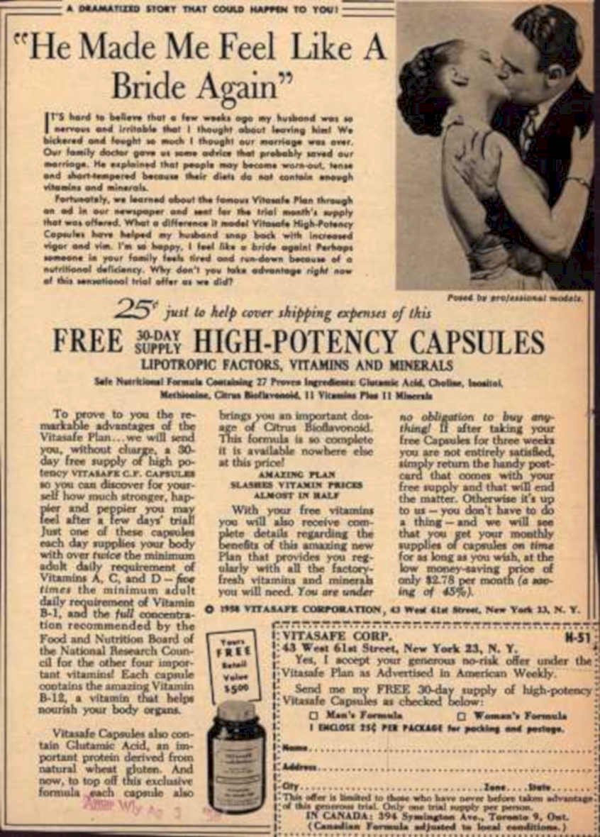 Bride Vitabase Plan Vintage Retro Advert Ads A4 Photo Print