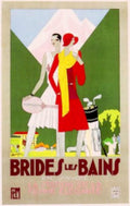 Brides Les Bains Vintage Retro Advert Poster A4 Photo Print