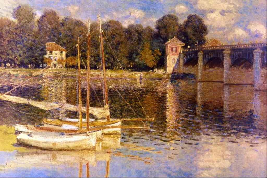 Bridge At Argenteuil Monet Impressionism A4 Photo Print