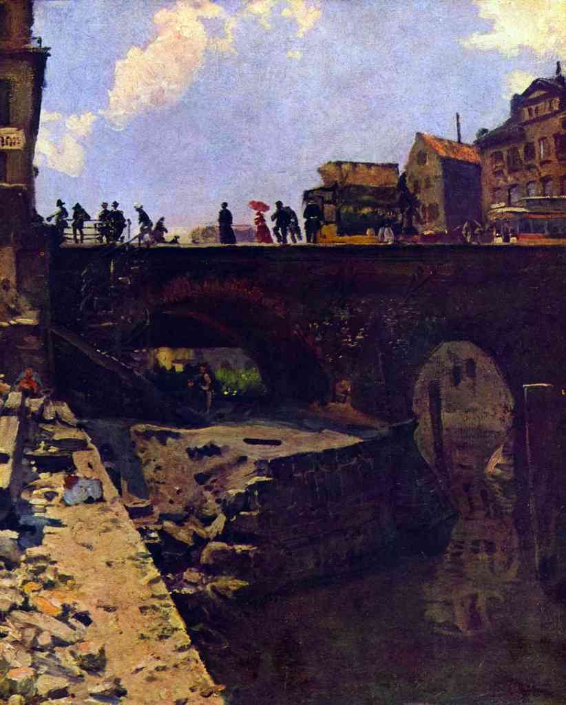Bridge In A French City Lepine Impressionism A4 Photo Print