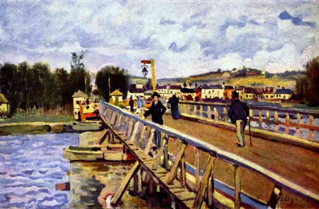 Bridge In Argenteuil Sisley A4 Photo Print
