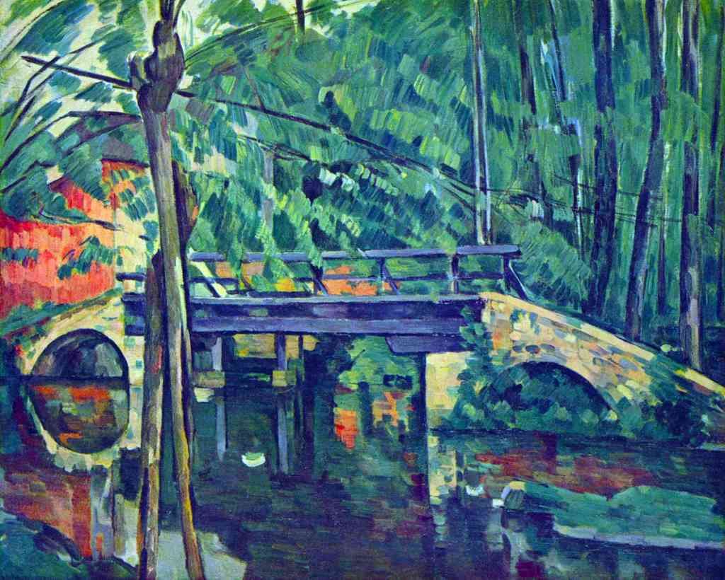 Bridge In The Forest Cezanne A4 Photo Print