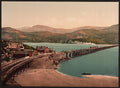 Bridge and Cader Idris Barmouth Vintage A4 Photo Print