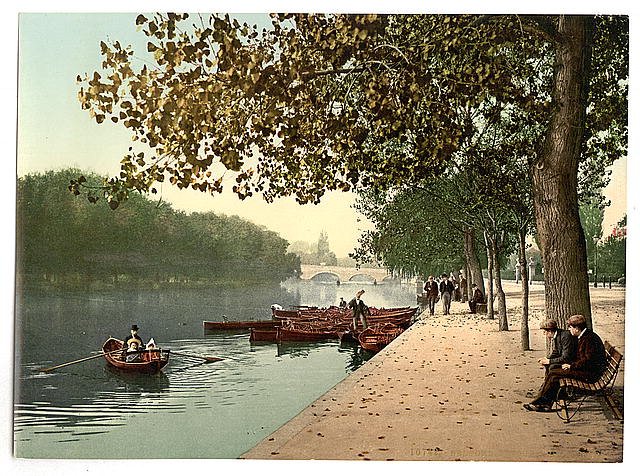 Bridge and Promenade Bedford Vintage A4 Photo Print