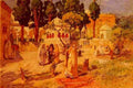 Bridgeman Frederick Arthur Arab Women At The Town Wall A4 Photo Print