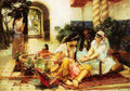 Bridgeman Frederick Arthur In A Village El Biar Algeria A4 Photo Print