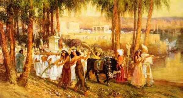 Bridgeman Frederick Arthur Procession In Honor Of Isis A4 Photo Print