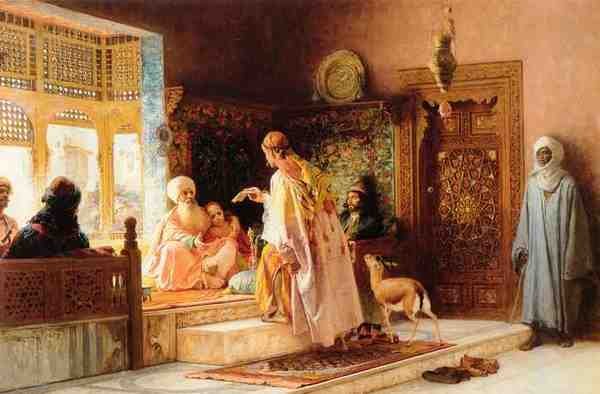 Bridgeman Frederick Arthur The Messenger A4 Photo Print