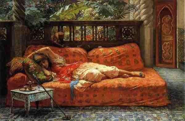 Bridgeman Frederick Arthur The Siesta A4 Photo Print