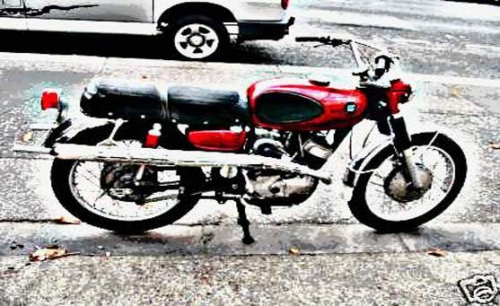 Bridgestone Hurricane motorbike A4 Photo Print
