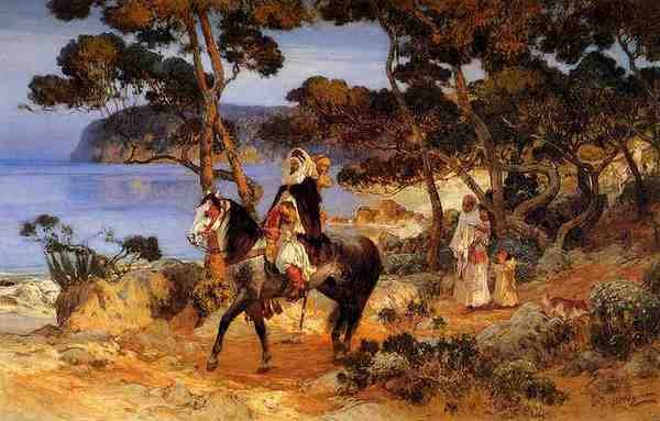 Bridgman Frederick Arthur A Coastal Trail A4 Photo Print