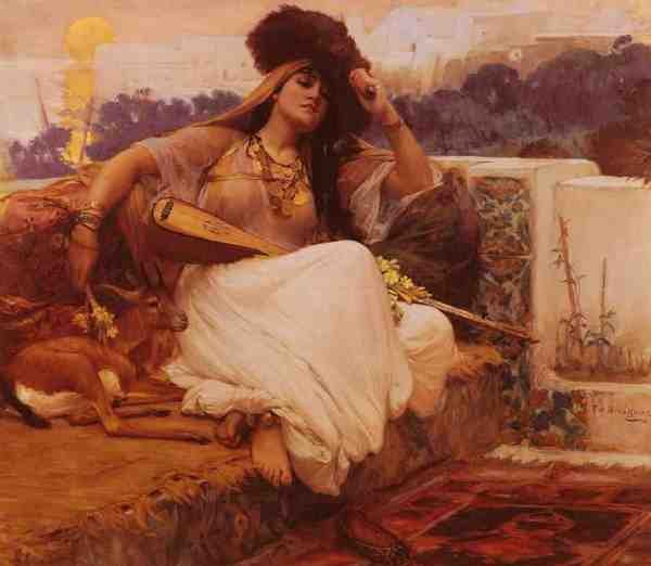 Bridgman Frederick Arthur L Indolence A4 Photo Print
